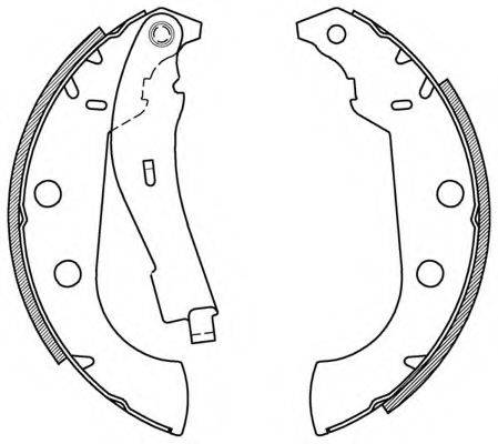 OPEN PARTS BSA206400 Комплект гальмівних колодок