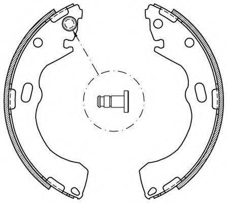 OPEN PARTS BSA207500 Комплект гальмівних колодок