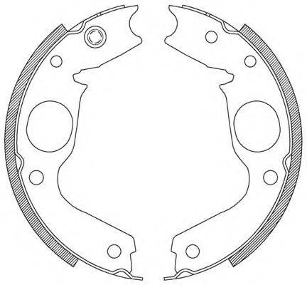 OPEN PARTS BSA207600 Комплект гальмівних колодок