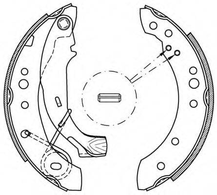 OPEN PARTS BSA207700 Комплект гальмівних колодок