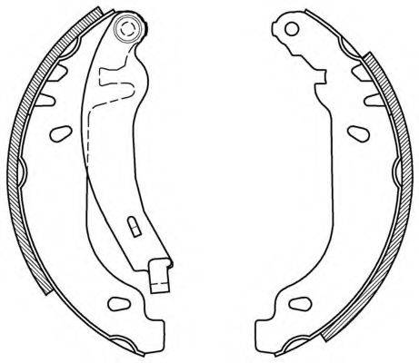 OPEN PARTS BSA208900 Комплект гальмівних колодок