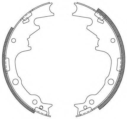 OPEN PARTS BSA210500 Комплект гальмівних колодок