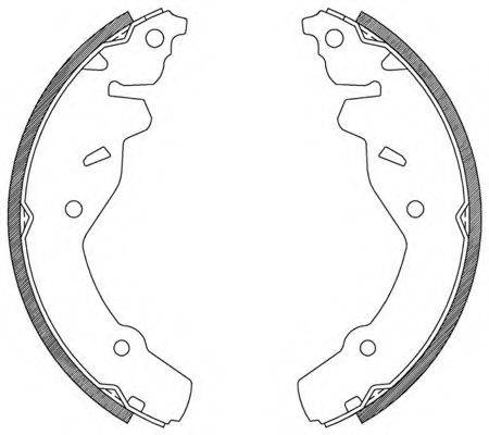 OPEN PARTS BSA210600 Комплект гальмівних колодок