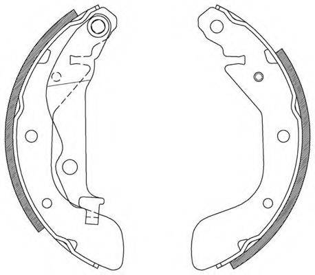 OPEN PARTS BSA211700 Комплект гальмівних колодок