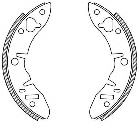 OPEN PARTS BSA212300 Комплект гальмівних колодок