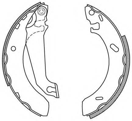 OPEN PARTS BSA213300 Комплект гальмівних колодок