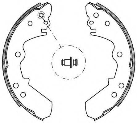 OPEN PARTS BSA213900 Комплект гальмівних колодок