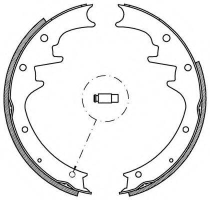 OPEN PARTS BSA216300 Комплект гальмівних колодок