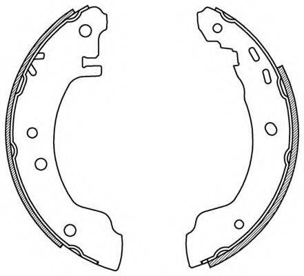 OPEN PARTS BSA216800 Комплект гальмівних колодок