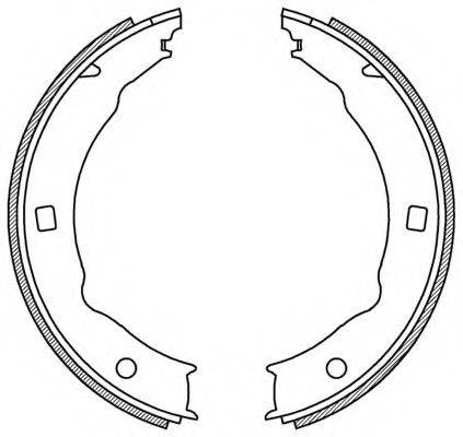 OPEN PARTS BSA219900 Комплект гальмівних колодок