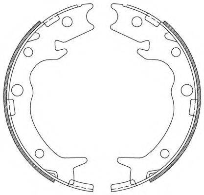 OPEN PARTS BSA221200 Комплект гальмівних колодок