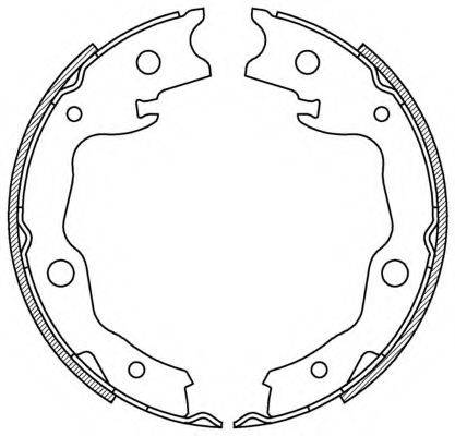 OPEN PARTS BSA222300 Комплект гальмівних колодок