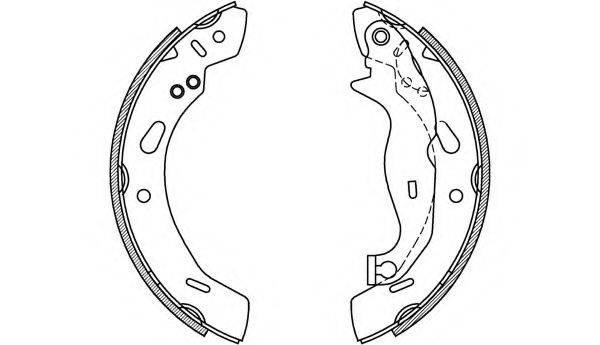 OPEN PARTS BSA223100 Комплект гальмівних колодок