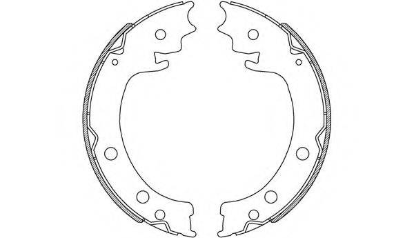 OPEN PARTS BSA224100 Комплект гальмівних колодок