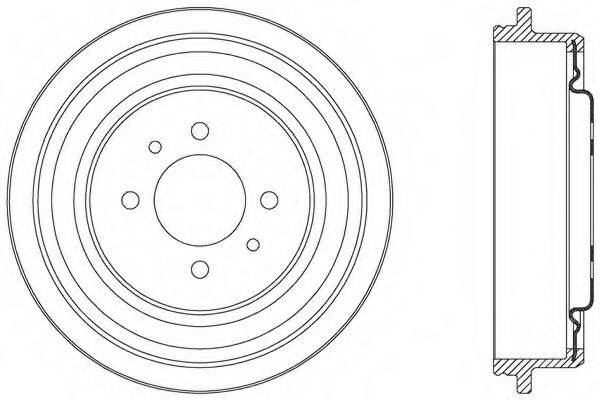 OPEN PARTS BAD904220 Гальмівний барабан
