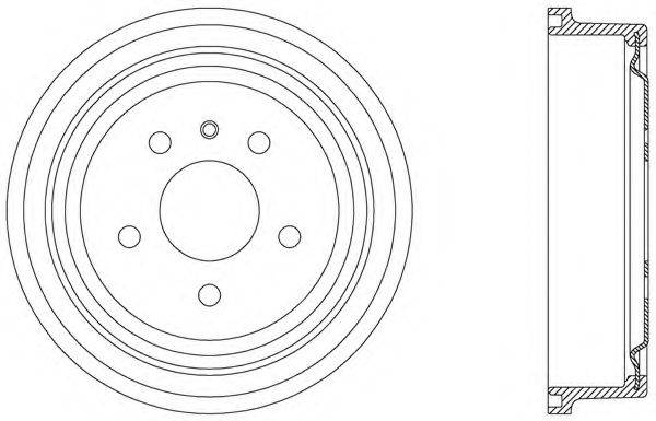 OPEN PARTS BAD905020 Гальмівний барабан