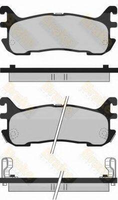 BRAKE ENGINEERING PA1072 Комплект гальмівних колодок, дискове гальмо