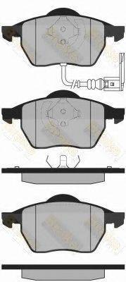 BRAKE ENGINEERING PA1305 Комплект гальмівних колодок, дискове гальмо