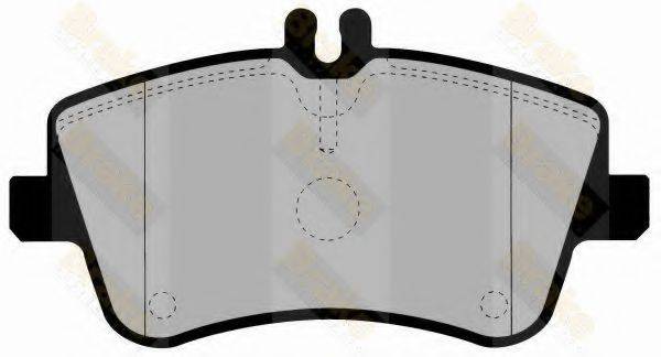 BRAKE ENGINEERING PA1367 Комплект гальмівних колодок, дискове гальмо