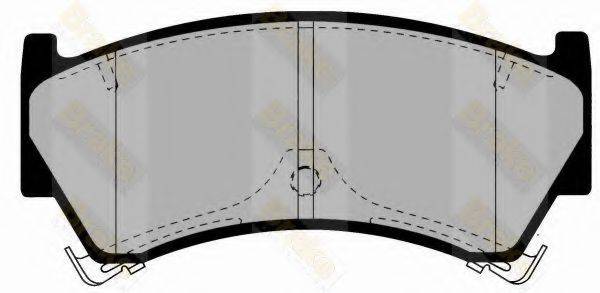 BRAKE ENGINEERING PA1377 Комплект гальмівних колодок, дискове гальмо