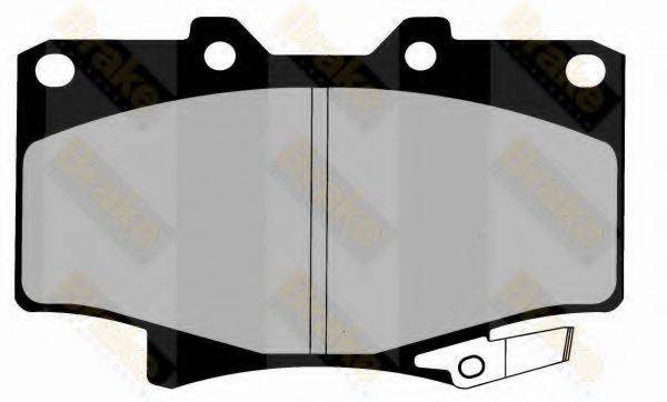 BRAKE ENGINEERING PA1411 Комплект гальмівних колодок, дискове гальмо