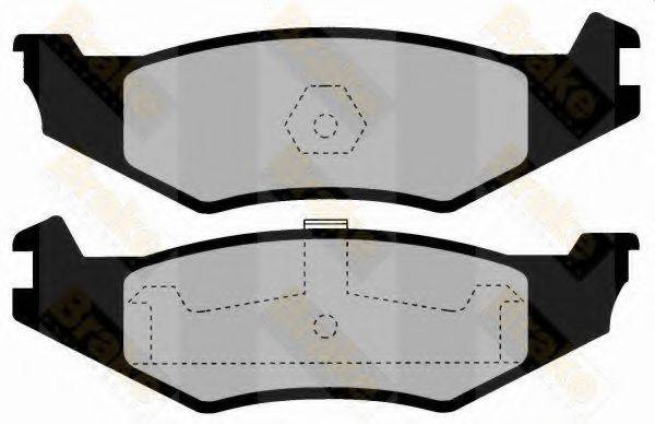 BRAKE ENGINEERING PA1444 Комплект гальмівних колодок, дискове гальмо