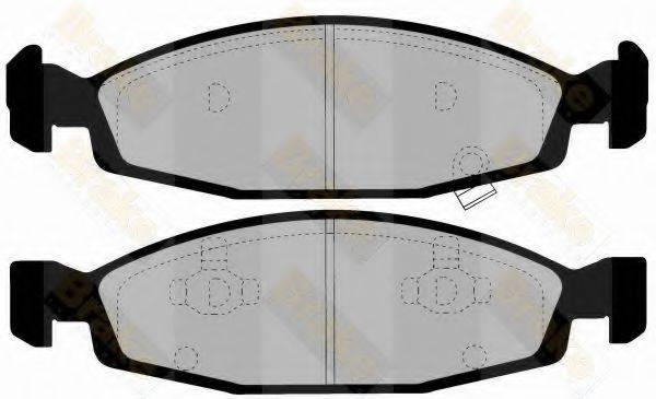 BRAKE ENGINEERING PA1452 Комплект гальмівних колодок, дискове гальмо