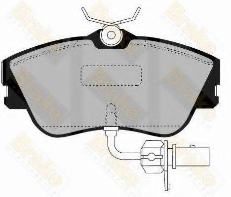 BRAKE ENGINEERING PA1455 Комплект гальмівних колодок, дискове гальмо