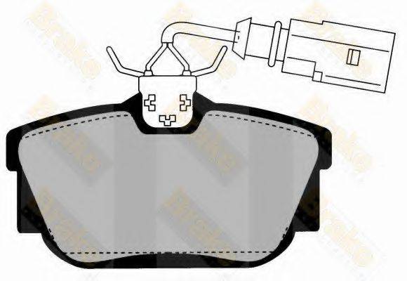 BRAKE ENGINEERING PA1457 Комплект гальмівних колодок, дискове гальмо