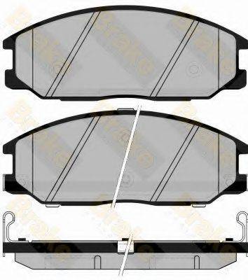 BRAKE ENGINEERING PA1488 Комплект гальмівних колодок, дискове гальмо