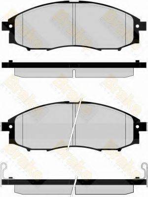 BRAKE ENGINEERING PA1590 Комплект гальмівних колодок, дискове гальмо