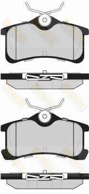 BRAKE ENGINEERING PA1615 Комплект гальмівних колодок, дискове гальмо