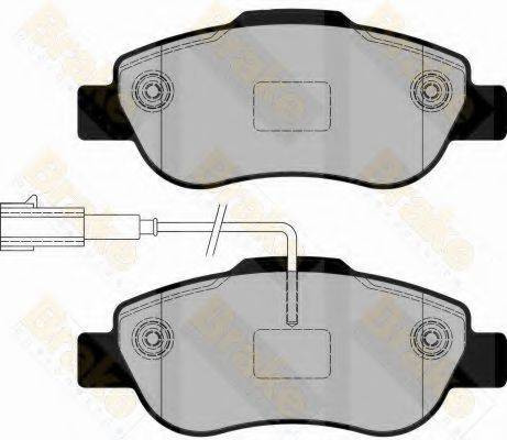 BRAKE ENGINEERING PA1761 Комплект гальмівних колодок, дискове гальмо