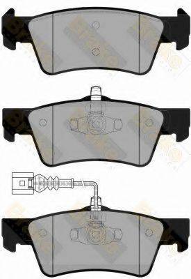 BRAKE ENGINEERING PA1863 Комплект гальмівних колодок, дискове гальмо