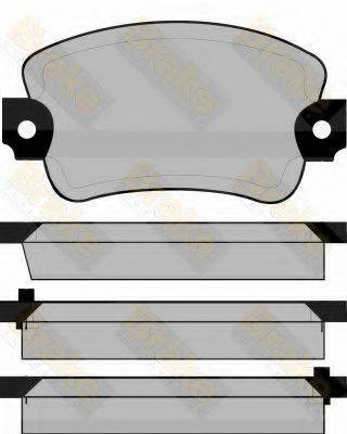 BRAKE ENGINEERING PA308 Комплект гальмівних колодок, дискове гальмо