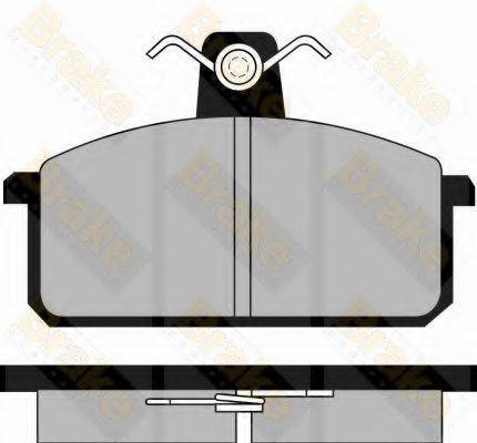 BRAKE ENGINEERING PA350 Комплект гальмівних колодок, дискове гальмо