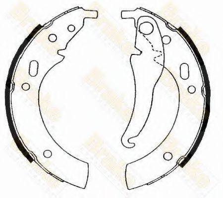 BRAKE ENGINEERING SH1094 Комплект гальмівних колодок