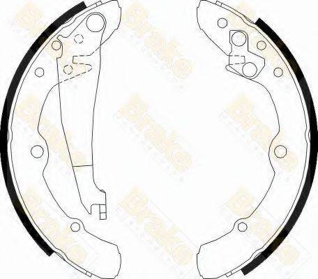 BRAKE ENGINEERING SH1113 Комплект гальмівних колодок