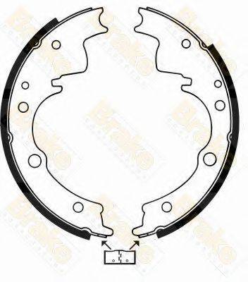 BRAKE ENGINEERING SH1148 Комплект гальмівних колодок