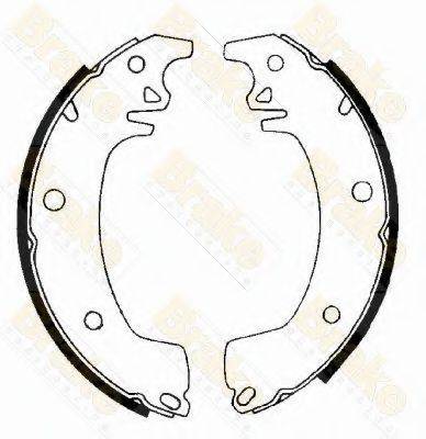 BRAKE ENGINEERING SH1154 Комплект гальмівних колодок