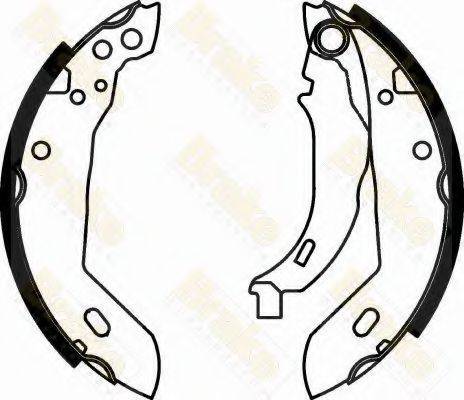 BRAKE ENGINEERING SH1158 Комплект гальмівних колодок