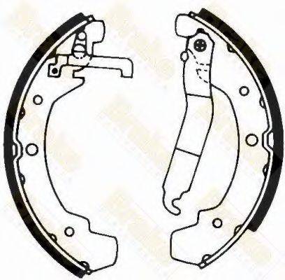 BRAKE ENGINEERING SH1611 Комплект гальмівних колодок