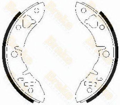 BRAKE ENGINEERING SH2028 Комплект гальмівних колодок