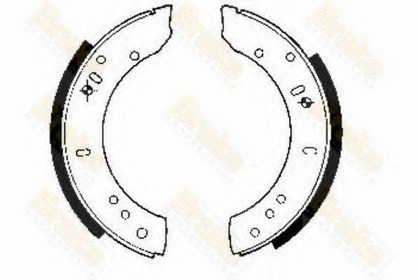 BRAKE ENGINEERING SH2082 Комплект гальмівних колодок