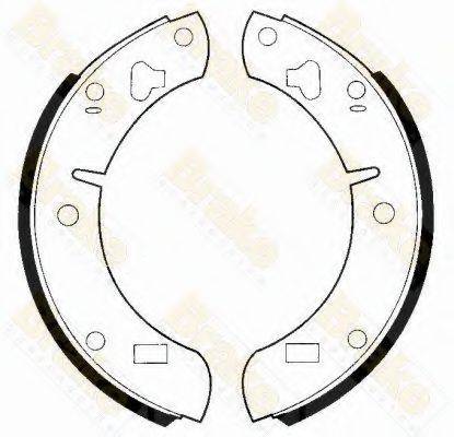 BRAKE ENGINEERING SH2129 Комплект гальмівних колодок