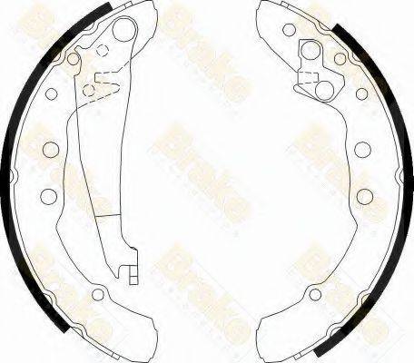 BRAKE ENGINEERING SH2426 Комплект гальмівних колодок