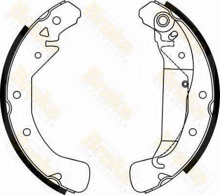 BRAKE ENGINEERING SH2497 Комплект гальмівних колодок