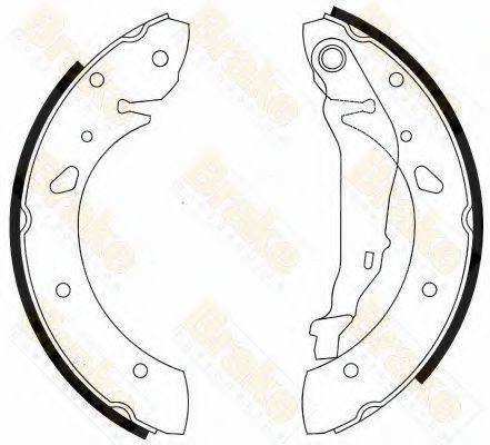 BRAKE ENGINEERING SH2545 Комплект гальмівних колодок