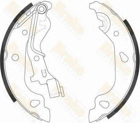 BRAKE ENGINEERING SH2557 Комплект гальмівних колодок