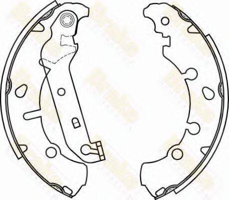 BRAKE ENGINEERING SH2582 Комплект гальмівних колодок